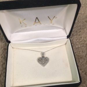 Diamond heart necklace, Kay Jewelers